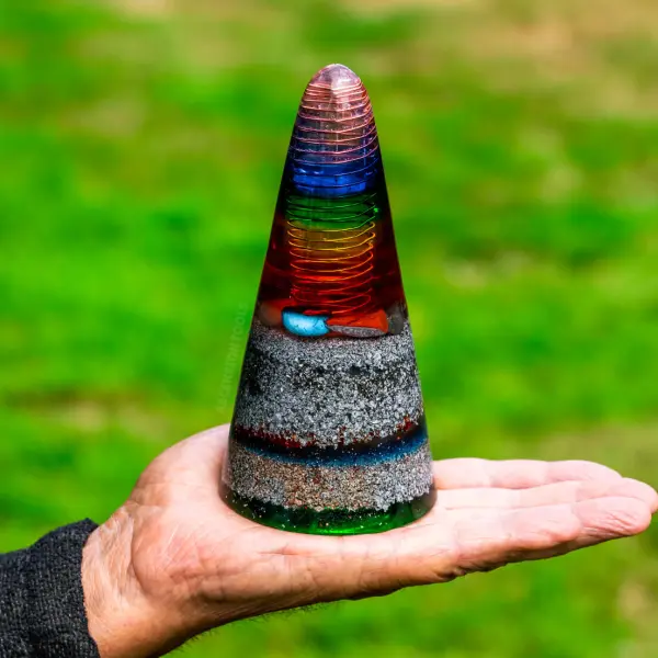 Chakra Beacon – Handmade Chakra Balancing Orgonite