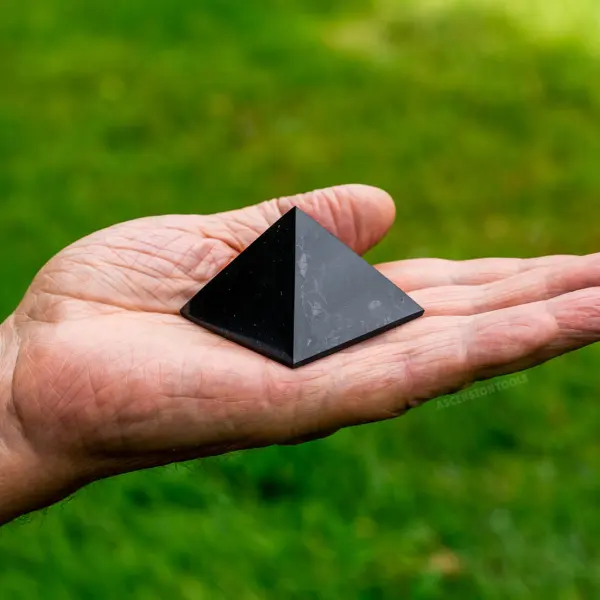 Grounding Point – Authentic Karelian Mini Shungite Pyramid