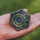 Harmonic Field – Handmade Orgonite Pyramid Orgone Generator - Image 4