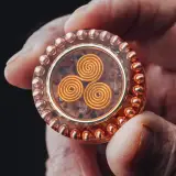Traveler’s Triskelion – Handmade Pocket Orgonite - Image 5