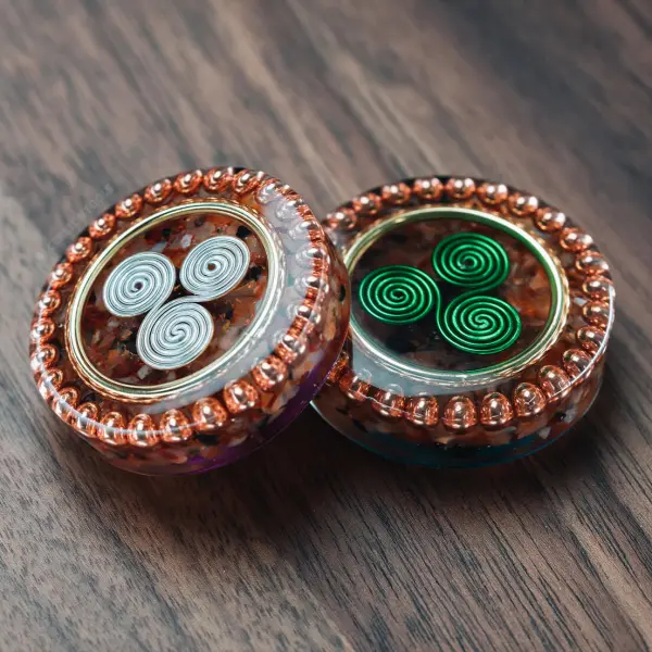 Traveler’s Triskelion – Handmade Pocket Orgonite